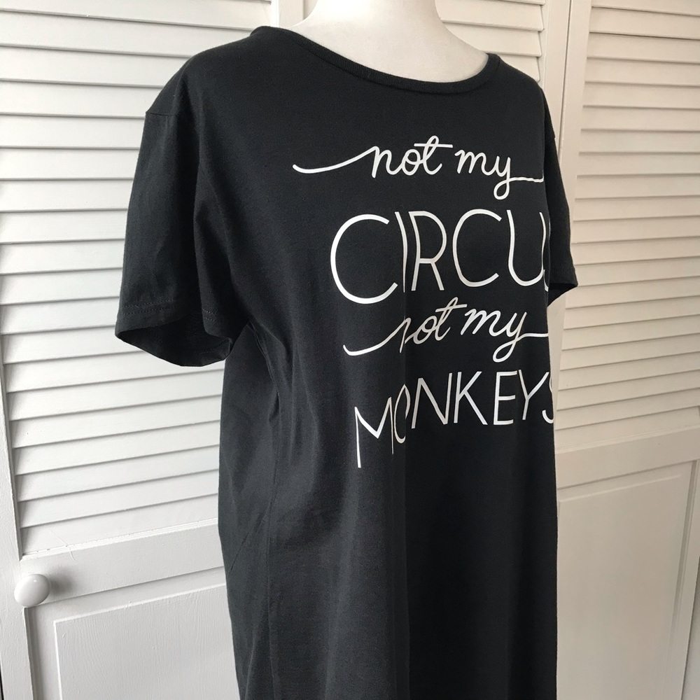3/$25 AIR WAVES Black Cotton Shirt Size XL - Picture 4 of 6